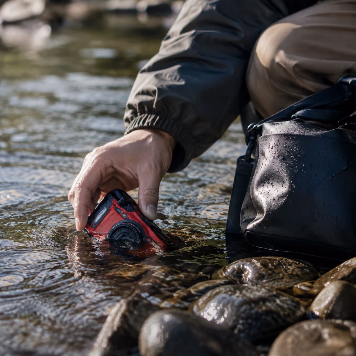 水辺の週末でOM SYSTEM Tough TG-7 Redを実際に使うYORIMICHI編集写真